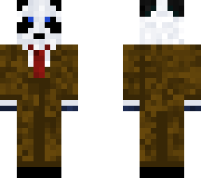 panda with a suit
