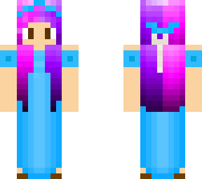 pinky-purpley hair base with dress
