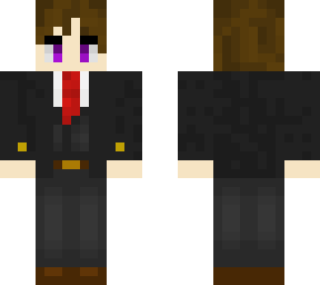 purple commander in a suit