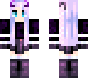 purple demon girl