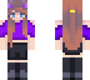 purple goth girl