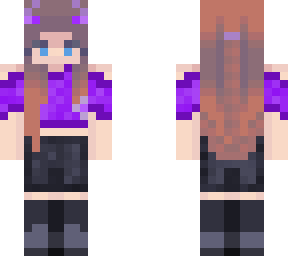 purple goth girl