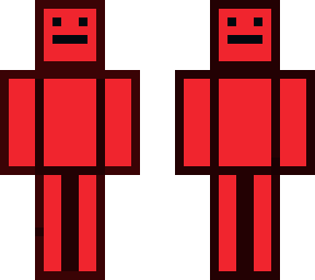 red black box character