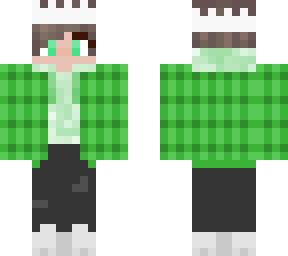 scuffexed green plaid