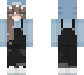 shark sweater with overalls