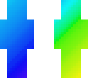 theme of the month: gradients: neon yellow, neon green, cyan, blue, dark blue.