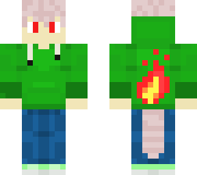 albino red panda human