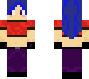 badass blue haired girl