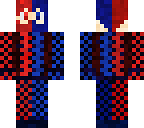 blue & red chestboard skin