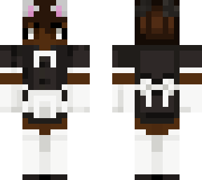 catboy maid but black