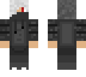 cool bad boy assassin e-boy white hair black hoodie anime