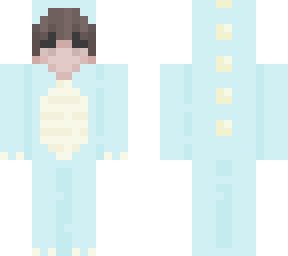 cyan dino onesie