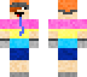 derp with hat and pride flag shirt
