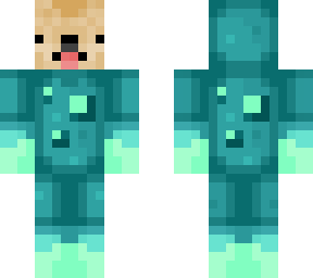 dog (glow squid costume)