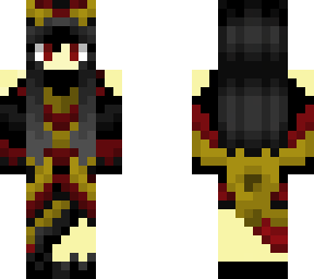 dragon queen /skin girl/ black red golden
