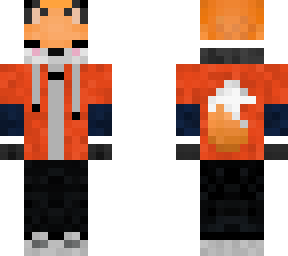 fox in red hoodie