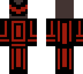 futuristic red and black warrior
