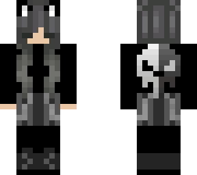 gothic cat girl w/ closed eyes