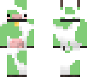 green cow