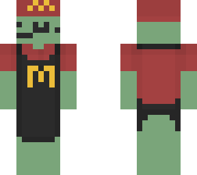 green mcdonald worker
