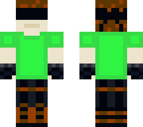 green shirt blind fold