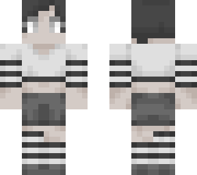grey and white outfit