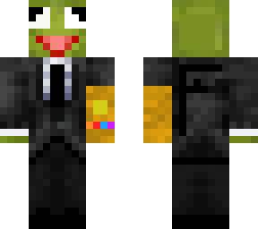 kermit with suit and eyebrows