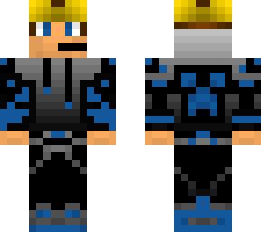 official xsudios minecraft skin (4px) (blue edition)