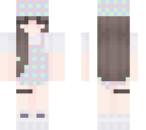 pastel dungaree girl