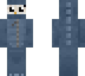 penguin in dino onesie