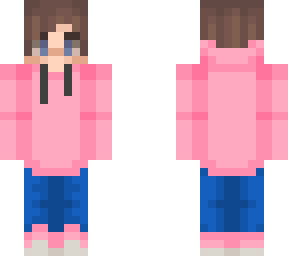 pink hoodie