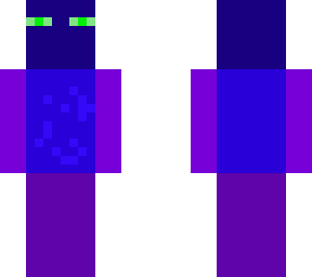 purple and blue enderman