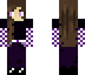 purple dressed girl