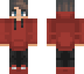 red and black hoodie