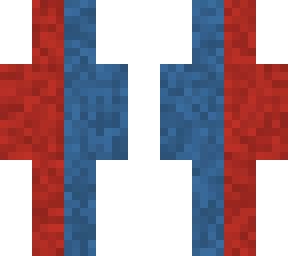 red and blue