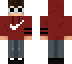 red nike gamer hooded