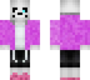 sans but his coat is pink