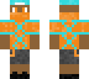 tangerine and teal, summer style.