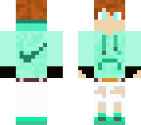teal hood guy with headphones