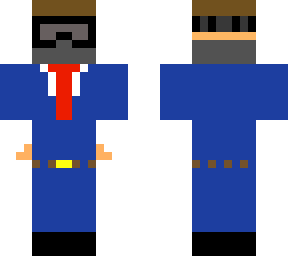 traje azul