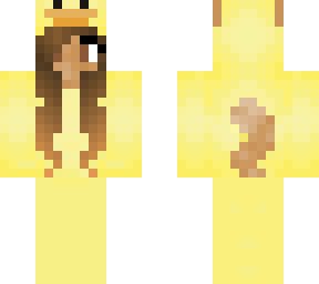 werewolf girl in duck onesie