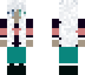 white haired girl