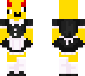 yellow man maid outfit