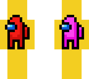 among us (red + pink)