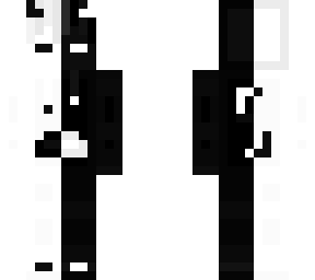 black and white