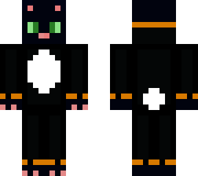 black cat in penguin suit!