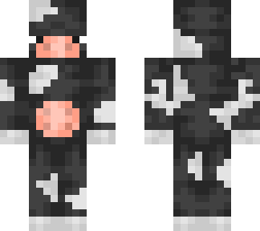 black cow skin done