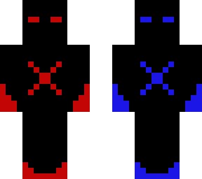 blue & red