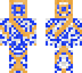 blue and orange golem