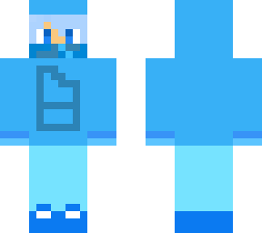 blue gaming skin